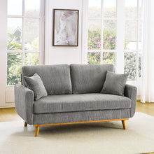 Load image into Gallery viewer, Upholstered Loveseat With Arms And Pillows
