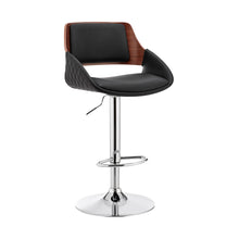 Load image into Gallery viewer, 43" Swivel Low Back Adjustable Height Bar Chair - Black