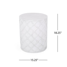 Load image into Gallery viewer, End Table, Outdoor - Antique White