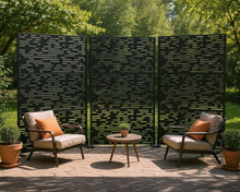 Load image into Gallery viewer, Three Panel Screen Room Divider (562835) - Black