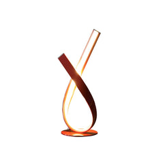 Load image into Gallery viewer, 17" Red Modern Abstract Ribbons Table Lamp