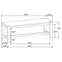Load image into Gallery viewer, Malvika - Trestle Base Dining Bench - Brown