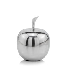 Load image into Gallery viewer, Buffed Decorative Apple Tabletop Sculpture (383763) - Silver