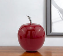 Load image into Gallery viewer, Decorative Apple - Red / Silver