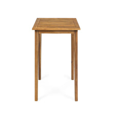Load image into Gallery viewer, Outdoor Minimalist Acacia Wood Square Bar Table