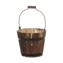 Load image into Gallery viewer, Round Bucket Planter - Brown