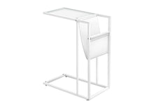 Load image into Gallery viewer, Modern Metal And Glass TV Table - White