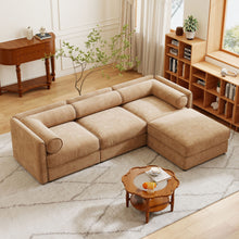 Load image into Gallery viewer, Contemporary Elegant Sofa With Storage And Ottoman