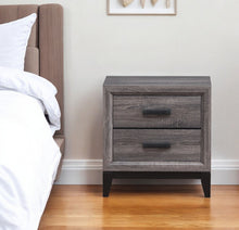 Load image into Gallery viewer, 25" Two Drawer Nightstand - Gray