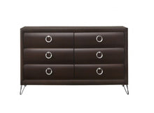 Load image into Gallery viewer, Solid Wood Six Drawer Double Dresser - Merlot