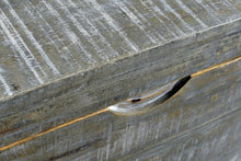Load image into Gallery viewer, 46" Gray and Black Distressed Solid Wood Storage Bench with Flip Top