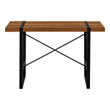 Load image into Gallery viewer, 49" Brown and Black Computer Desk