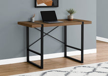 Load image into Gallery viewer, 49" Brown and Black Computer Desk