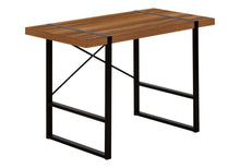 Load image into Gallery viewer, 49" Brown and Black Computer Desk