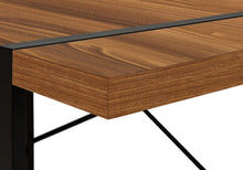 Load image into Gallery viewer, 49" Brown and Black Computer Desk