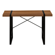 Load image into Gallery viewer, 49" Brown and Black Computer Desk