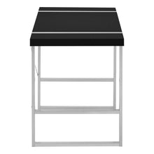 Load image into Gallery viewer, 49" Black and Silver Computer Desk