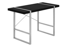 Load image into Gallery viewer, 49" Black and Silver Computer Desk