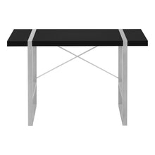 Load image into Gallery viewer, 49" Black and Silver Computer Desk