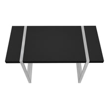 Load image into Gallery viewer, 49" Black and Silver Computer Desk