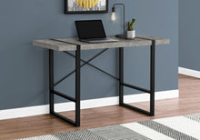 Load image into Gallery viewer, 49" Gray and Black Computer Desk