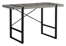 Load image into Gallery viewer, 49" Gray and Black Computer Desk