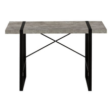 Load image into Gallery viewer, 49" Gray and Black Computer Desk