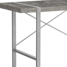 Load image into Gallery viewer, 49" Gray and Silver Computer Desk