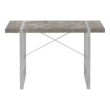 Load image into Gallery viewer, 49" Gray and Silver Computer Desk