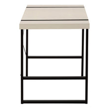Load image into Gallery viewer, 49" Taupe and Black Computer Desk