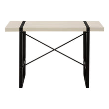 Load image into Gallery viewer, 49" Taupe and Black Computer Desk