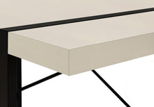 Load image into Gallery viewer, 49" Taupe and Black Computer Desk