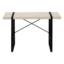 Load image into Gallery viewer, 49" Taupe and Black Computer Desk
