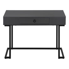 Load image into Gallery viewer, 42" Gray and Black Wood and Metal Sled Computer Desk