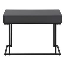 Load image into Gallery viewer, 42" Gray and Black Wood and Metal Sled Computer Desk