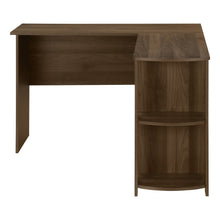 Load image into Gallery viewer, 47" Brown Wood Corner Computer Desk