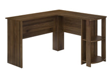 Load image into Gallery viewer, 47" Brown Wood Corner Computer Desk