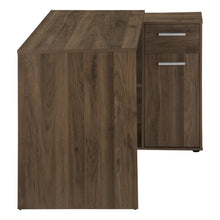 Load image into Gallery viewer, 46" Brown Wood L Shape Computer Desk