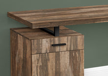 Load image into Gallery viewer, 47" Brown and Black Wood and Metal Sled Computer Desk