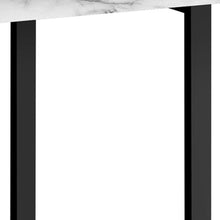 Load image into Gallery viewer, 47" White and Black Wood and Metal Sled Computer Desk