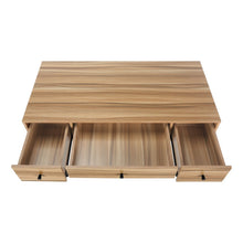 Load image into Gallery viewer, 47" Brown and Black Computer Desk With Three Drawers