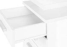 Load image into Gallery viewer, 47" White Computer Desk With Three Drawers