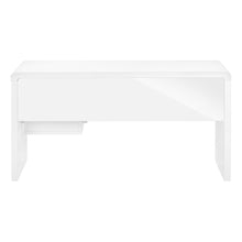 Load image into Gallery viewer, 60" White Computer Desk With Two Drawers