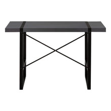 Load image into Gallery viewer, 49" Gray and Black Computer Desk