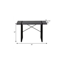 Load image into Gallery viewer, 49" Gray and Black Computer Desk