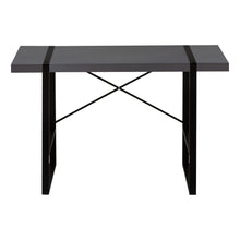 Load image into Gallery viewer, 49" Gray and Black Computer Desk