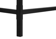 Load image into Gallery viewer, 47" White and Black Wood and Metal H-Shape Computer Desk With Two Drawers