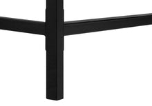 Load image into Gallery viewer, 47" Brown and Black Wood and Metal H-Shape Computer Desk With Two Drawers