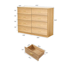 Load image into Gallery viewer, Modern Drawer Dresser For Bedroom, Ample Storage Wide Chest Of Drawers