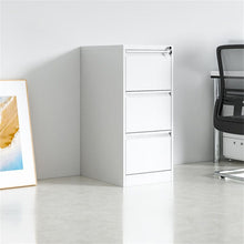 Load image into Gallery viewer, Durable Metal 3 Drawer File Cabinet With Lock For Office Storage
